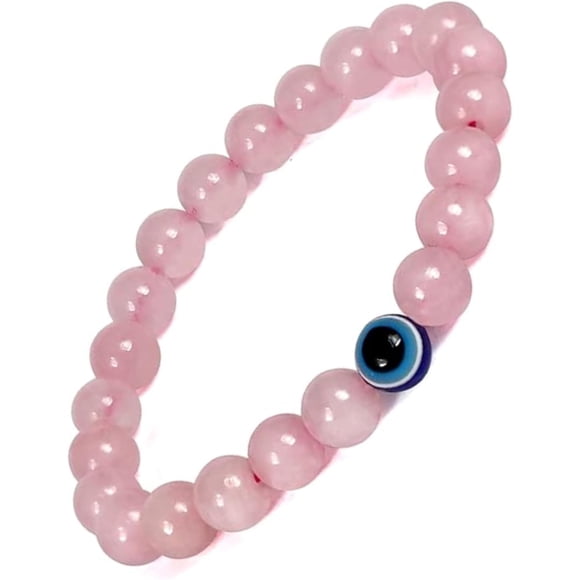 Reliable XLLHXF Evil Eye Beads Bracelet for Men Women Protection Bracelet Lucky Adjustable Bracelet Healing Energy Stone Beads Jewelry Gift (Pink) - Ideal for gardening requirements
