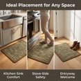 thumbnail image 5 of REGALWOVEN Kitchen Rugs Non-Slip Rubber Backing Kitchen Mats for Floor, Oil Absorbent Runner Rug for Laundry Room, Entryway Brown 28" x 18", 5 of 5