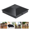 thumbnail image 1 of BRIGHTFUFU 12Ud Tapas Para Postes Cuadrados De Madera Negras Para Reemplazo Y Embellecimiento De Cercas, 1 of 8
