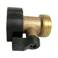 Super Heavy Duty 3/4 Inch Brass Water Shut Off Garden Hose Connector ...