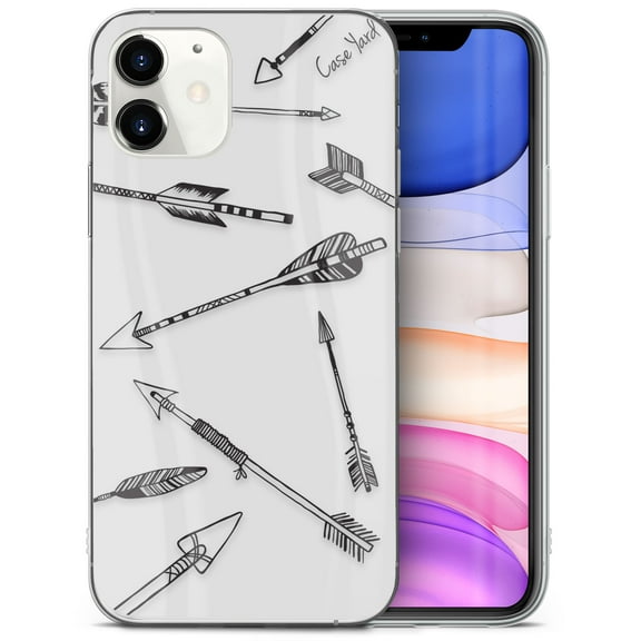Caseyard TPU Clear Case for iPhone 13 with Arrows design phone cover
