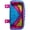 Magenta, variant on Case-it The Pouch Zippered Pencil Case with Grommets, Lime Green/Blue