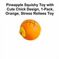 thumbnail image 2 of Pineapple Squishy Toy with Cute Chick Design, 1-Pack, Orange, Relaxation Toy, 2 of 3