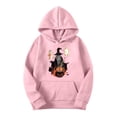 thumbnail image 3 of QQAMB Oversized Sweatshirts for Women Halloween Graphic Printed Drawstring Loose Comfy Hoodies Sweatshirts with Pocket, 3 of 4
