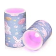 thumbnail image 7 of Yayeee Flameless Candles with Remote Flickering Battery Operated Multi Color Changing, Cartoon Easter Bunnies, 7 of 7