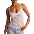 thumbnail image 2 of Women Lace Camisole Tank Tops Y2k Spaghetti Strap Camis Going Out Top White S, 2 of 7