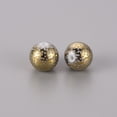 thumbnail image 2 of Electroplate Glass Beads Round with Pattern Golden Plated 10mm Hole: 1.2mm, 2 of 3