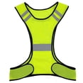 thumbnail image 3 of Resaltar Chaleco Reflectante Seguridad Transpirable para Correr Noche () Amarillo, 3 of 5