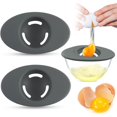 thumbnail image 2 of Kitchen Slicer, Ongmies 2Pcs Silicone Egg Separators Food Silicone Egg White Separator 3 Slit Egg White Separator From Yolk for Baking Must Have Egg Separator Tool Set of 2, Egg Beater, 2 of 7