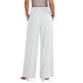 thumbnail image 4 of Sundazz Wide Leg Pants for Women Summer Smocked Waisted Palazzo Pants Baggy Flowy Trousers, XS-XL, 4 of 8