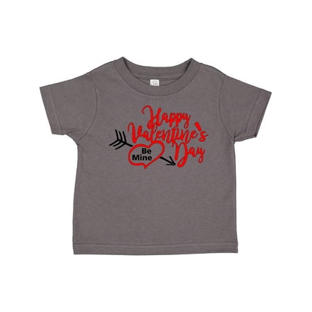 

Inktastic Happy Valentine s Day Be Mine with Heart and Arrow Gift Toddler Boy or Toddler Girl T-Shirt