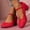 Red, variant on Miluxas Women's Mary Jane Shoes Low Block Heel Round Toe Dress Office Work Church Pumps
