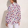 thumbnail image 2 of Republican Button Long Sleeve Blouse Woman Streetwear Casual Shirts Summer Oversize Woman Streetwear Clothing Birthday Present, 2 of 7