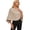 Barley Twist, variant on PULI Women's Cropped Poncho Sweater, Knit Cowl Neck Pullover Shawl, Slim Fit Mini Shrug for Office, Travel and Casual Wear