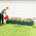 thumbnail image 3 of Outsunny 8x2x1ft Raised Garden Bed Large Galvanized Elevated Planter Box, 3 of 10
