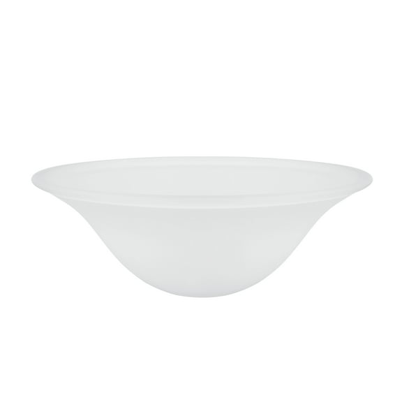 Aspen Creative 23100-01 Frosted Transitional Style Replacement Torchiere Glass Shade, 5" high x 12-7/8" diameter