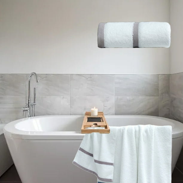 Toallas de mano moradas, azules y grises - Toallas de baño suaves y altamente absorbentes de 14x30 pulgadas para baño, hotel y usos polivalentes