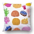 thumbnail image 1 of BSDHOME Set Of Colorful Corals Clamp And Starfish Pillowcase Pillow Cushion Cover 18x18 inch, 1 of 1