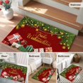 thumbnail image 5 of Merry Christmas Entryway Rug 2'x3'&nbsp; Non Slip Front Door Mats, Winter Xmas Gifts Pine Tree Light Balls Entrance Rugs Indoor Outdoor Carpet, Washable Floor Mats Small Area Rug for Bedroom Kitchen, 5 of 8