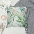 thumbnail image 2 of JEUXUS  Throw Pillow Covers  Watercolor Soft Sage Green Leaves Home Decor Pillowcases Square Cushion Covers for Sofa Bed Cuch, 2 of 5