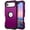 Purple, variant on Compatible with iPhone Air Case, 3 Layer Hybrid Hard PC Soft Silicone Heavy Duty Shockproof Bumper Protective Phone Case Cover for iPhone Air, Darkblue