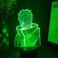 thumbnail image 5 of Lámparas Led 3d Uchiha Obito Figura 3d Lámpara de Noche Visual Sensor Táctil Led Otaku Luces Resplandecientes Lámparas de Anime para Dormitorio Escritorio Art Deco Luz Sala de Juegos Decoración Feliz Sencillez, 5 of 5