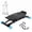 Black-Blue, variant on CONCETTA Rocking Stepper Exercise Machine with LCD Monitor & Resistance Bands, 220 lbs Capacity Ski Balance Trainer for Full Body Workout at Home Gym, Pink-White