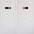 thumbnail image 6 of Uxcell Privacy Sign Slider Door Indicator Adhesive Do Not Disturb/Please Knock Sign Black 1 Pack, 6 of 6