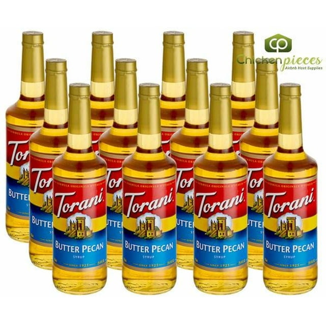 Torani Butter Pecan Flavoring Syrup 750 mL/25.36 oz Glass Bottle