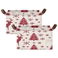 thumbnail image 3 of BZSMCE Collapsible Fabric Cube Storage Bins Joyful Christmas Pattern Design Pattern Storage Box, 3 of 8