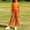 Orange, variant on LJEFF Girls 2 PC Ruffle Sleeve Plaid Capri Set, Elastic Waist Lightweight Sleeveless Soft Kids Summer Outfit Navy Size 6 Years