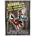 thumbnail image 2 of Green Supply 1519 Horses Are Scared Tin Sign 11'x16", 2 of 3
