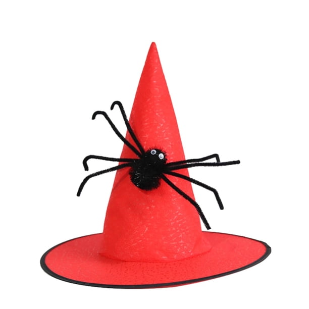 Sombreros de bruja para mujer y niña, accesorios para disfraces de Halloween, sombrero de bruja plegable