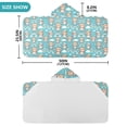 thumbnail image 3 of Toddler Hooded Beach Towel 24x50 Kids Bath Towels Soft Quick Dry for Swim Pool Boys Girls Bear with Hat and Rainbow, 3 of 7