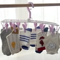 thumbnail image 2 of Dinheiro 2 tendederos para ropa interior y calcetines para el hogar, 12 perchas con clip, perchas plegables, 2 of 5