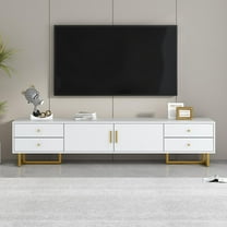Vinsetto U-Can TV Stand for 75" TV, White