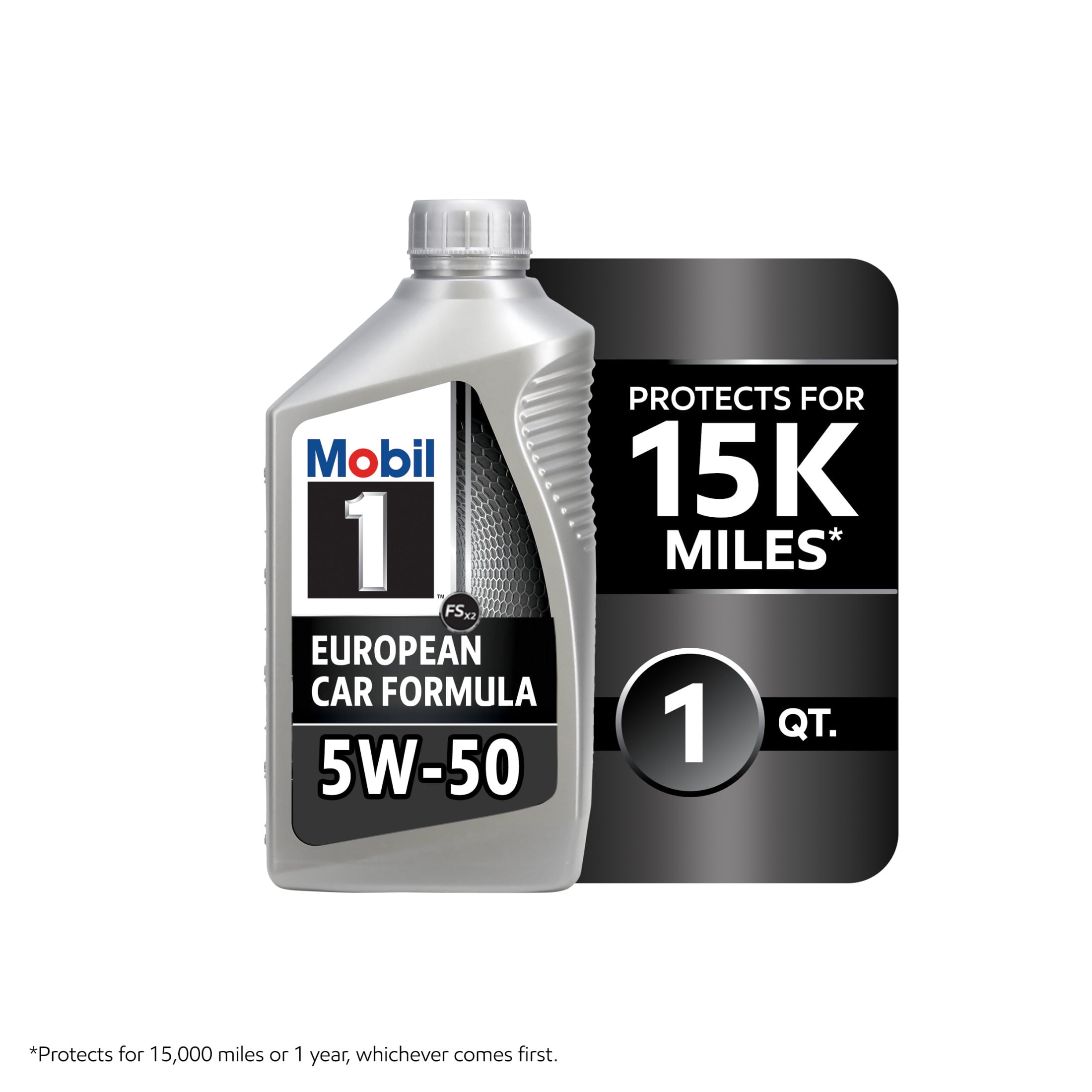 Mobil 1, FS European Car Formula Full Synthetic Motor Oil, 5W-50