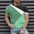 thumbnail image 5 of IROINNID Men'S T-Shirts Big and Tall T Shirts for Men, Thin Lightweight Basic Summer Round Neck Pullover Stripe Tops for Men, 5 of 6