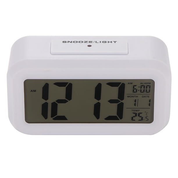 Reloj Despertador Digital Con Batería, Pantalla Lcd Grande, Sensor De Luz, Luz Nocturna, Despertador Multifunción, Reloj De Mesa De Oficina Para Niños matsuzay HA027180-01