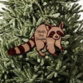 thumbnail image 2 of Raccoon Worlds Best Daughter - Cedar Ornament, 2 of 4