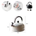 thumbnail image 1 of 3L Water Kettle Anti-scalding Handle Stainless Steel Kitchen Ceramic-Stove Coffee Whistle Kettle for Daily Use, 1 of 8