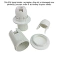 thumbnail image 3 of Yuarrent 10 piezas E14 portalámparas anillo roscado hebilla adaptador de luz Base de bombilla PET conexión de enchufe de seguridad iluminación de Iluminación novedosa Blanco Yuarrent HA068309-01, 3 of 6