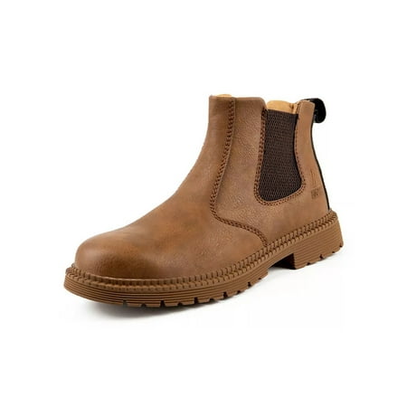 

Colisha Women Men Safety Shoe Lace Up Work Boots Steel Toe Protection Boot Working Anti-smash Slip Resistant Khaki Style D 11.5