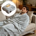 thumbnail image 6 of THOPBPRK Cozy Thickened Plush Throw Blanket Warm Soft Wrap for Nap Travel Airplane Sofa Shawl Dual Use Lightweight Portable Thermal Cover, 1Pcs Beige, 6 of 7
