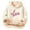 Beige, variant on Kids Hoodies Love Letter Embroidery Thick Fleece Lined Hooded Sweatshirts With Pocket Soft Warm Fit Outings Cold Days Sweet Cozy Hoodies