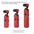 thumbnail image 3 of Sunnylife Autocollants Protecteurs en PVC Anti-Rayures pour DJI OSMO Pocket 2 Caméra - Design Rouge Brossé, Emballage Léger de 25g, Inclut 1 Ensemble Complet d'Accessoires de Film Adhésif, 3 of 3