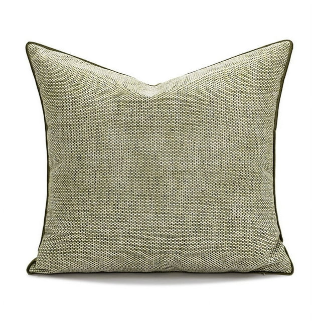 Nvzi Fundas de almohada súper suaves, cojines decorativos para sofá de primavera, cojín para sala de estar, 18 x 18 pulgadas, verde