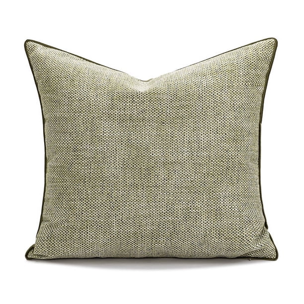 Nvzi Fundas de almohada súper suaves, cojines decorativos para sofá de primavera, cojín para sala de estar, 18 x 18 pulgadas, verde