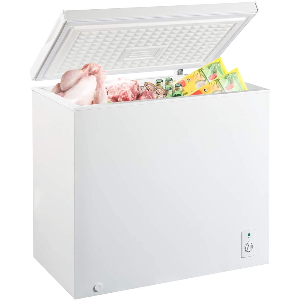 MYAL 7.0 Cubic Feet Top Chest Freezer with Adjustable Thermostat and