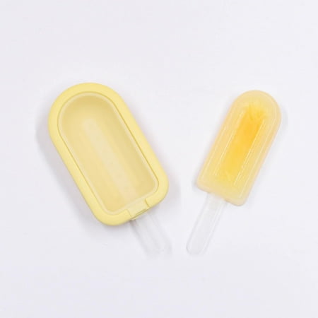

Kitchen Ice Tray Yuseik Clearance Homemade Popsicle Mold Yellow Reusable Silicone Ice Lolly Moulds with Sticks Food Grade Dishwasher Perfect for Diy Cakesicles Cake and Soothing Teethers